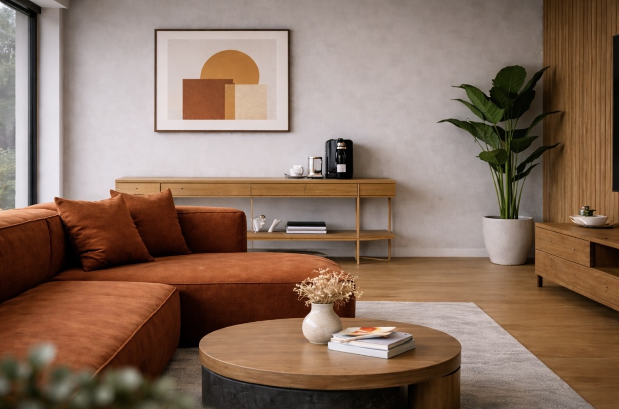 Projeto de interiores elegante